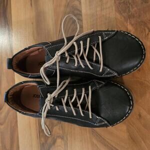 Josef Seibel Frergey's 56 Black Leather Casual Shoes‎